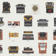 Illustration for article titled Silently Celebrate Typewriters With This Illustrated Army of Classics